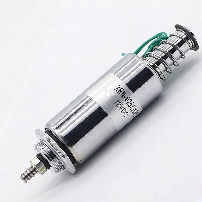 Circular Tube Push-pull Electromagnet XRN-20X50L DC12V 24V Stroke 10mm Power 19W With Thread