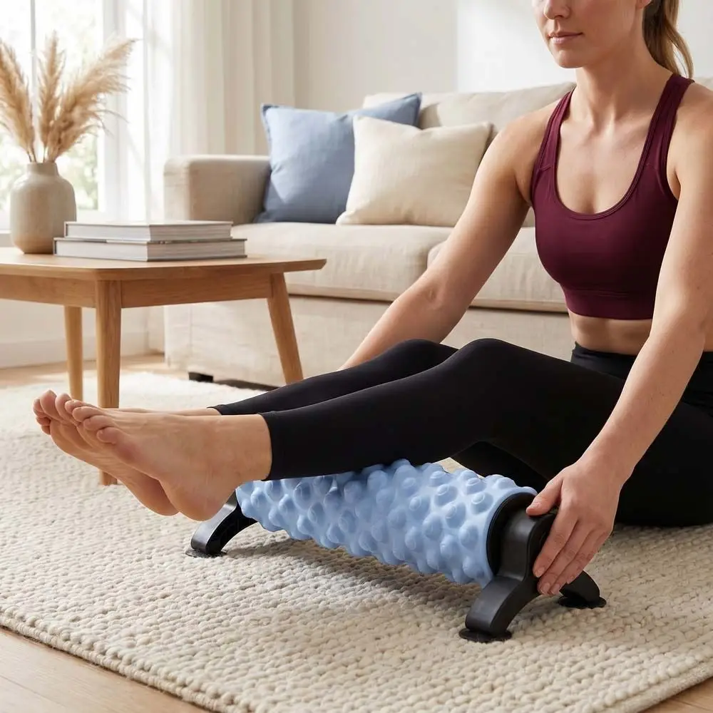 Non-Slip Suction Cup Foam Roller Large Load Bearing Stable Muscle Relaxation Roller Easy To Use Thickened