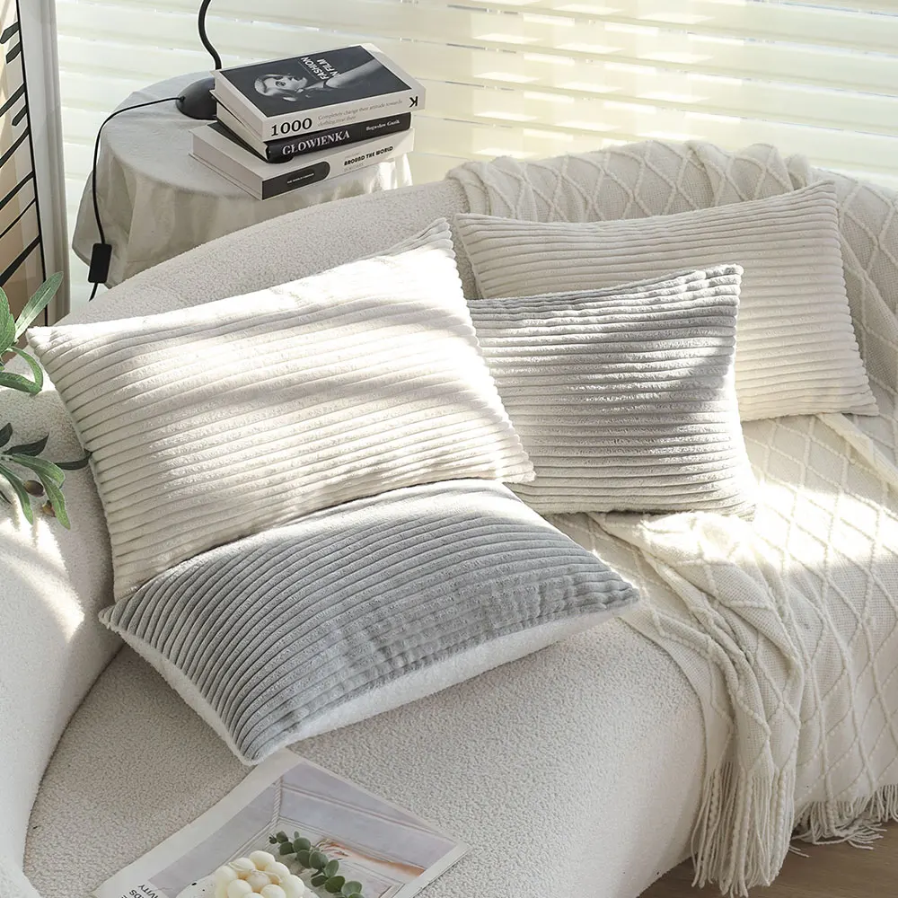 30x50cm Kissen bezug Cord Patchwork Plüsch ultra weiche Kissen bezug Sofa Wohnzimmer Kissen bezug dekorative Funda Cojin
