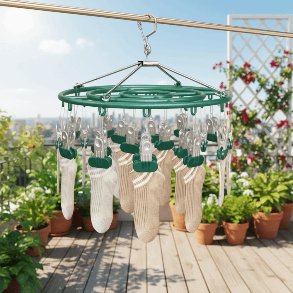 

8/18/24 Clips Sock Clip Drying Rack Large-Mouth Clips Rust-Resistant Underwear Socks Holder Space Saving Windproof Laundry Clip