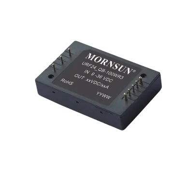 Mornsun Isolated DC-DC Converter Wide Input And Regulated Dual/Single Output 100W URF2415QB-100W(H)R3 Converter