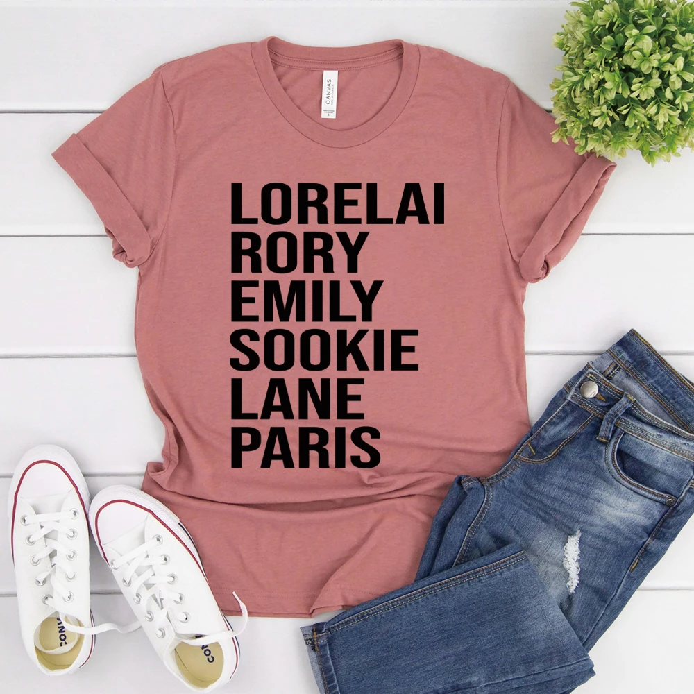 Camiseta Unisex de Gilmore, Lorelai, Rory, Emily, Sookie, Lane, Paris, Camiseta Retro de la Serie de TV, Me Preferiría Estar Viendo, Camiseta de Manga Corta