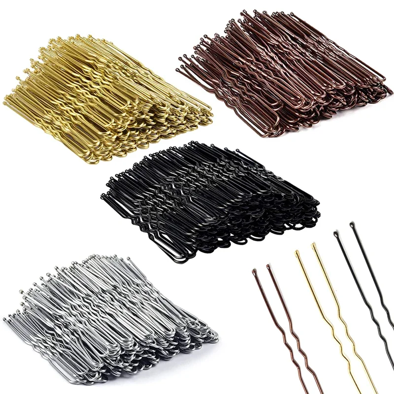 50 قطعة/الحقيبة 6 سنتيمتر/7 سنتيمتر U على شكل سبيكة دبابيس الشعر لوح مقاطع الشعر بسيطة المعادن بنس للشعر المشابك أدوات تصفيفة الشعر الزفاف دبابيس الشعر