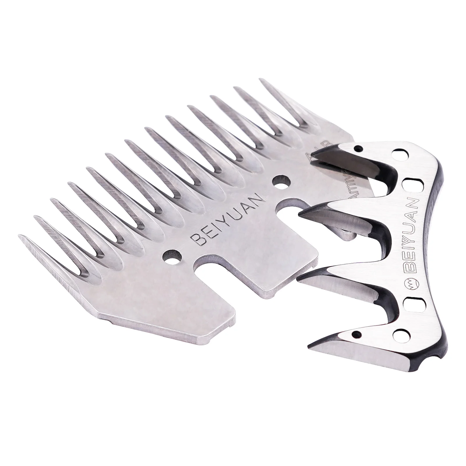 BEIYUAN Sheep goats Shears Shearing Clippers Straight Tooth Sheep Shearing Cutting Blade Sheep Shearing Machine Scissors 9T/13T