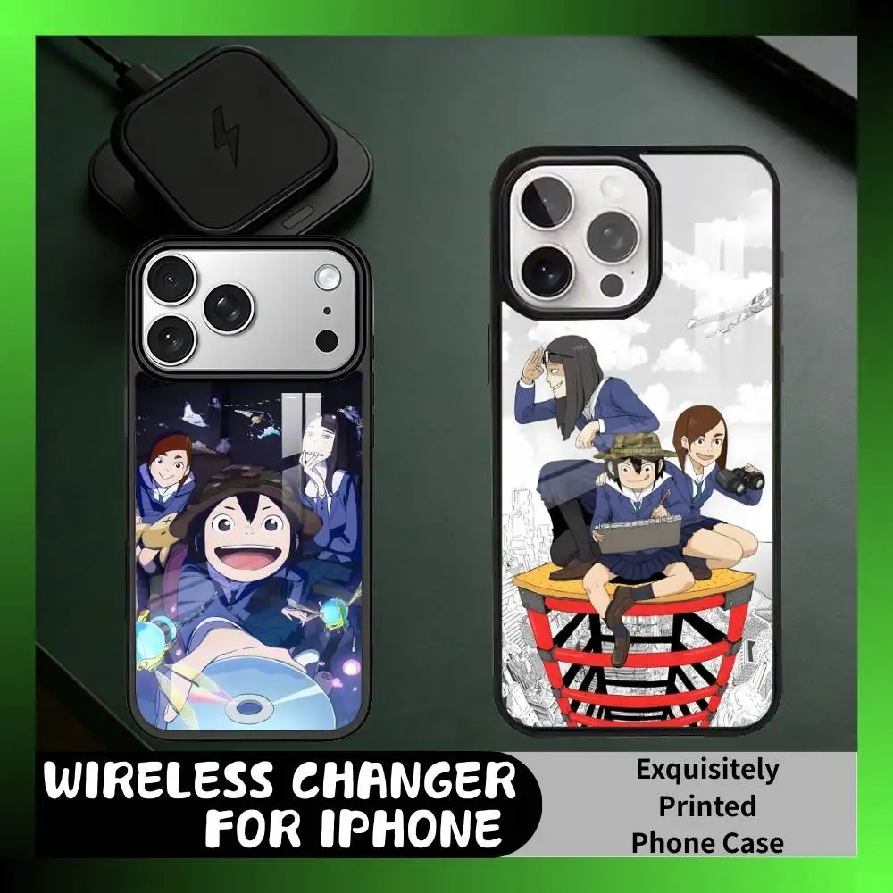 

Hands Off E-Eizouken Anime Priented Phone Case For iPhone17,16,15,14,13 Plus,Pro Max Magnetic For Magsafe Wireless Charging