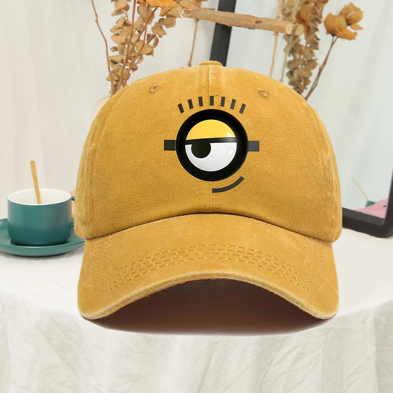 Gorra de béisbol Minions para hombres y mujeres, viseras de sol de viaje de Anime Hip Hop, sombreros bonitos de moda de verano, gorras de protección solar para hombre y mujer, regalos