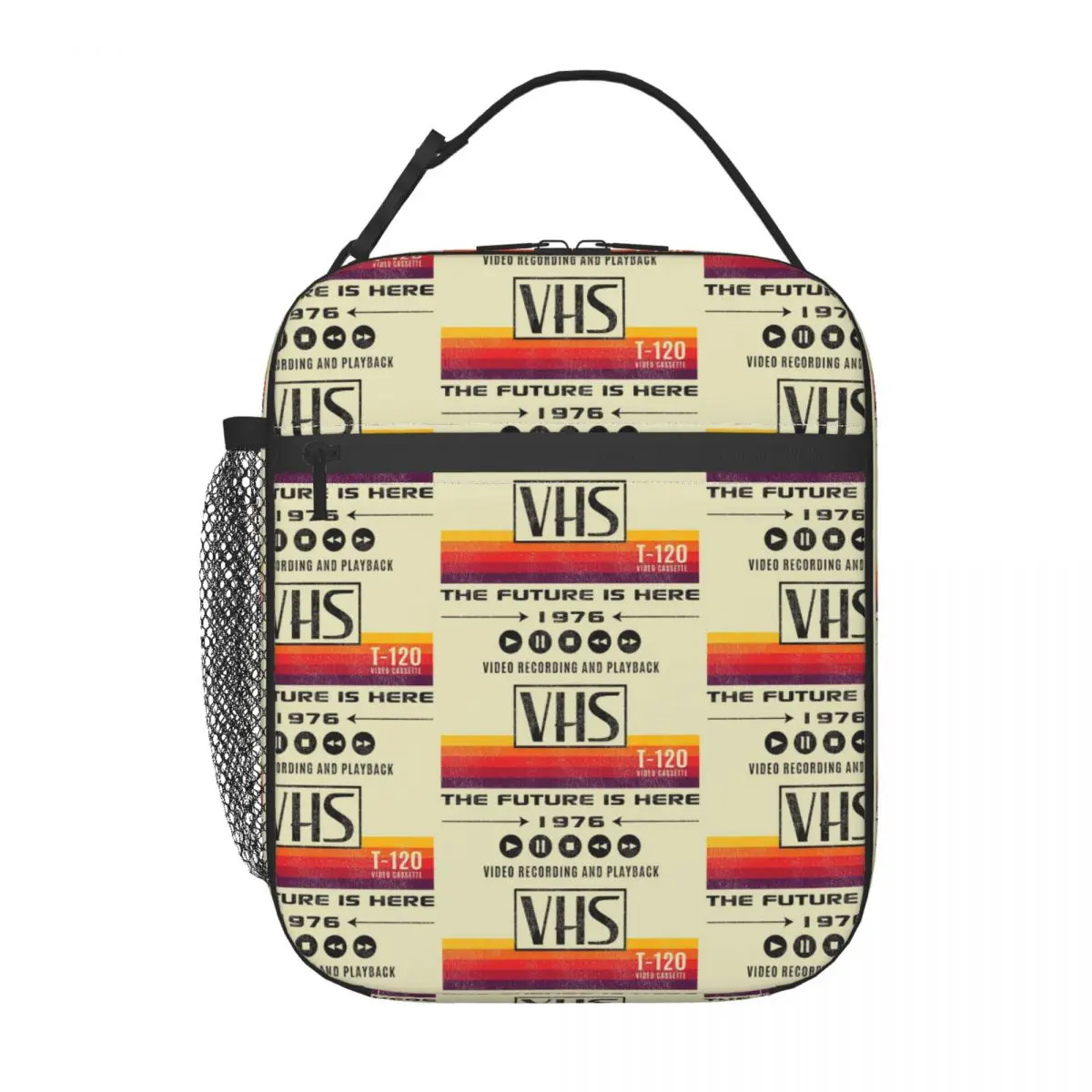 

VHS The Future Is Here 1976, изношенная изолированная сумка для обеда для женщин и детей, портативные коробки для еды, термосумка для обеда