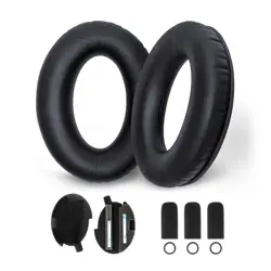 Replacement Ear Pads Cushion 3 Mic Covers Compatible with Bose A20 Aviation Headset Including Inner Ear Cup Foam Filter