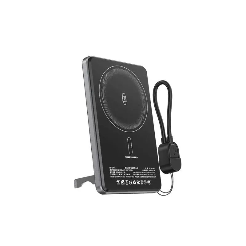 Applicable to external battery ultra-thin wireless magnetic fast charging 15w power bank double pop-up window