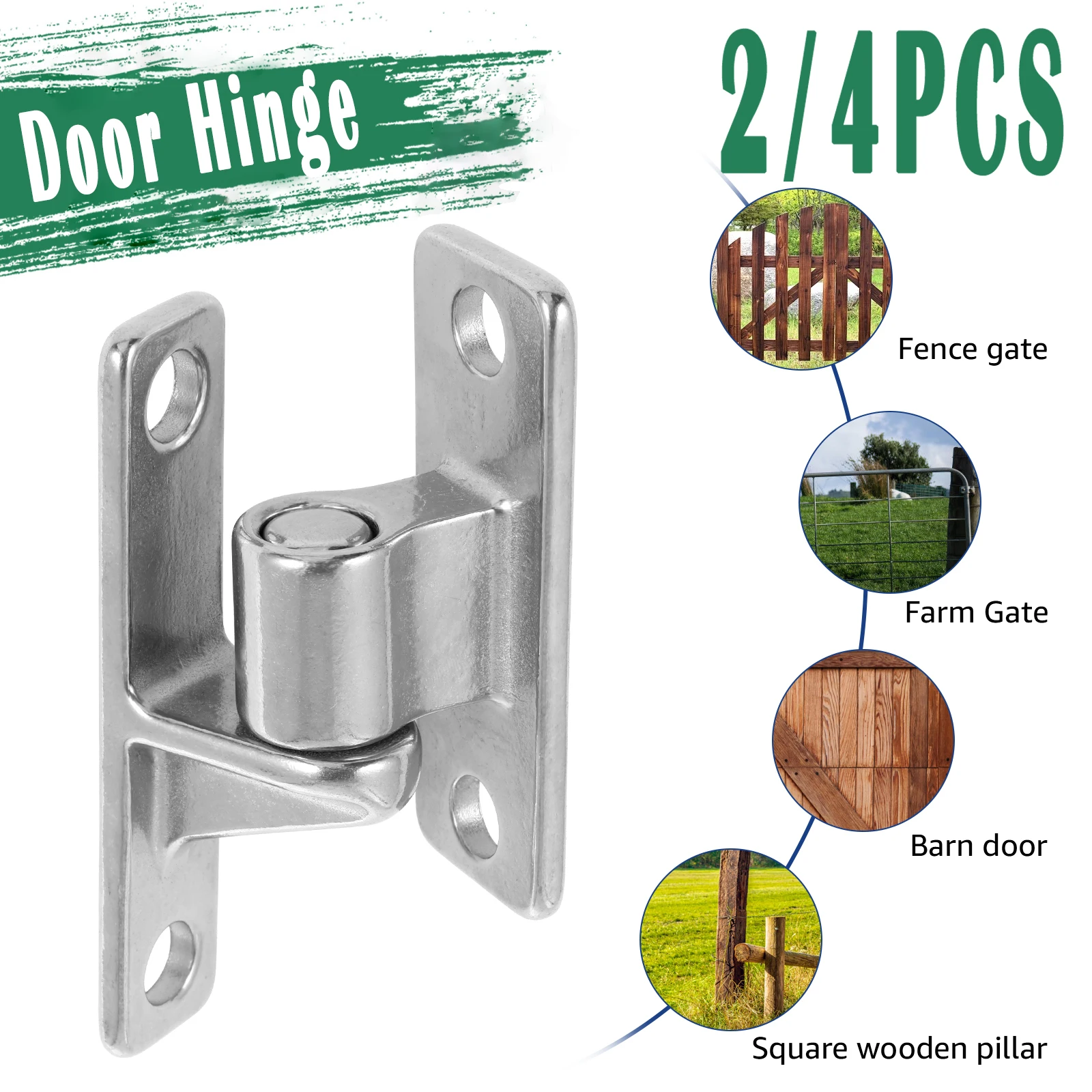 

Съемная петля 2/4 шт., 5/8 дюйма, петля 600 фунтов, высокая несущая способность, дверная петля для рамок, сверхмощная петля для настенного крепления из нержавеющей стали