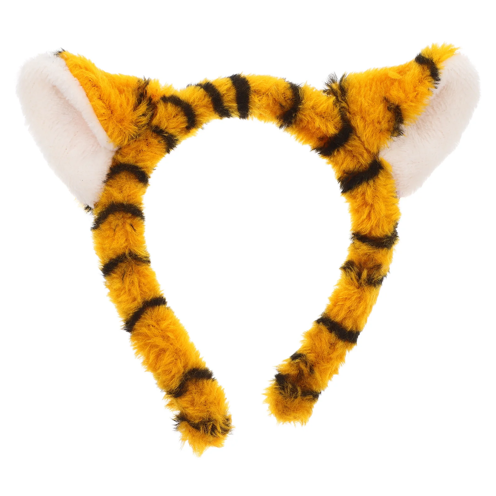 

Tiger Ear Hair Hoop Animal Ears Headband Lightweight Comfortable Party Accessory Women Girls Halloween Costume Performance Prop