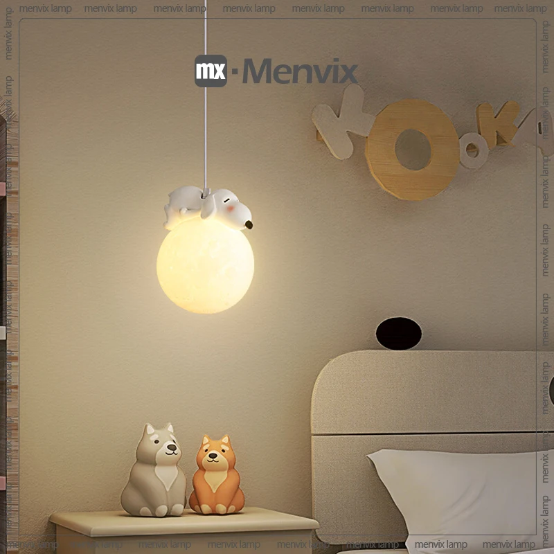 Creative Cartoon Animals LED Hanging Chandelier for Living Room Kid’s Bedroom Bedside Lamps Home-appliance Decor Pendant Lights