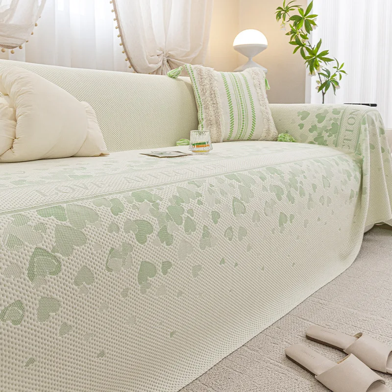 One-Piece Summer Style Sofa Cover Blanket Cool Ice Silk Universal Sofa Towel Anti-Slip and Waterproof Decoration Sofa Covers