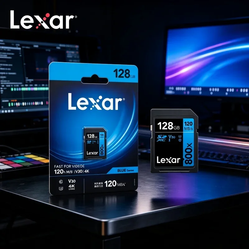 150MB s Read Speed Lexar 800X Pro SD Memory Card UHS I V30 Class 10 32GB 64GB 128GB 256GB for 4K Video Shooting