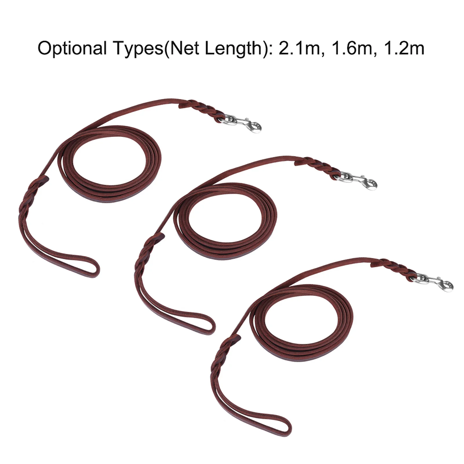 3Types Pet Dog Leash Safety Rope Cowhide and Leather Belt For Walking Running Training Dog Training Leash Dog Walking Rope