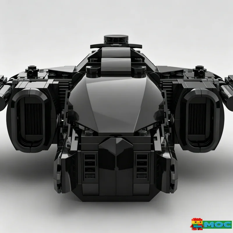 NEW 710 Parts Bat Dark Batwing Moc Building Blocks Model DIY Assembly Educational Toy Customize Creative Display Popular Gifts view 5