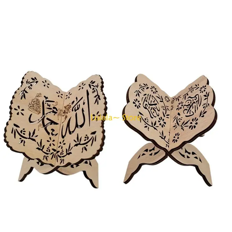 Y4QA Decorative Supplies Prayer Book Holder Wooden Ornaments DIY Making Tool Supplies