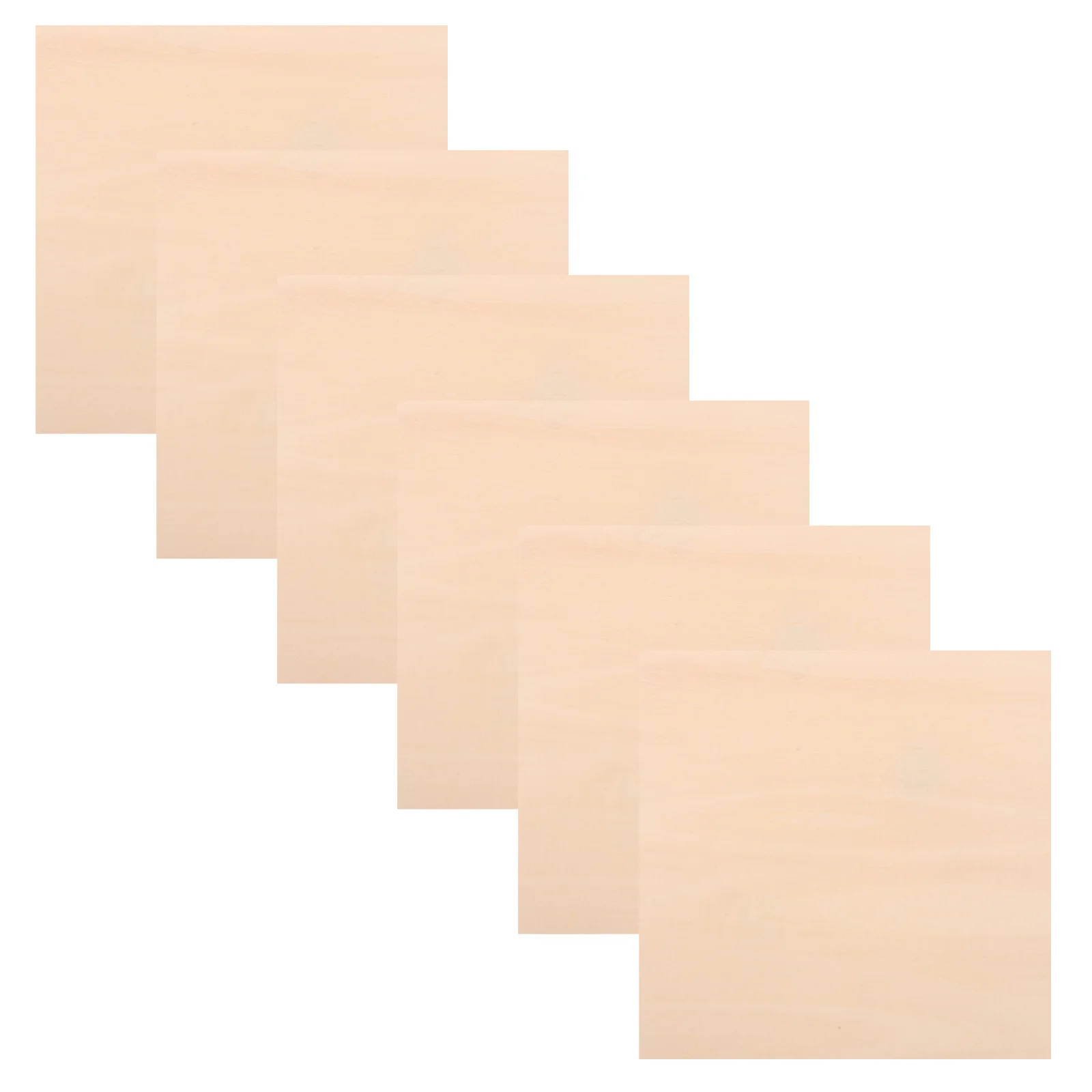 

6pcs Unfinished Basswood Planks Smooth Wood Craft Sheets For Diy Painting Carving Rustic Sign Blanks Woodworking Projects Wood