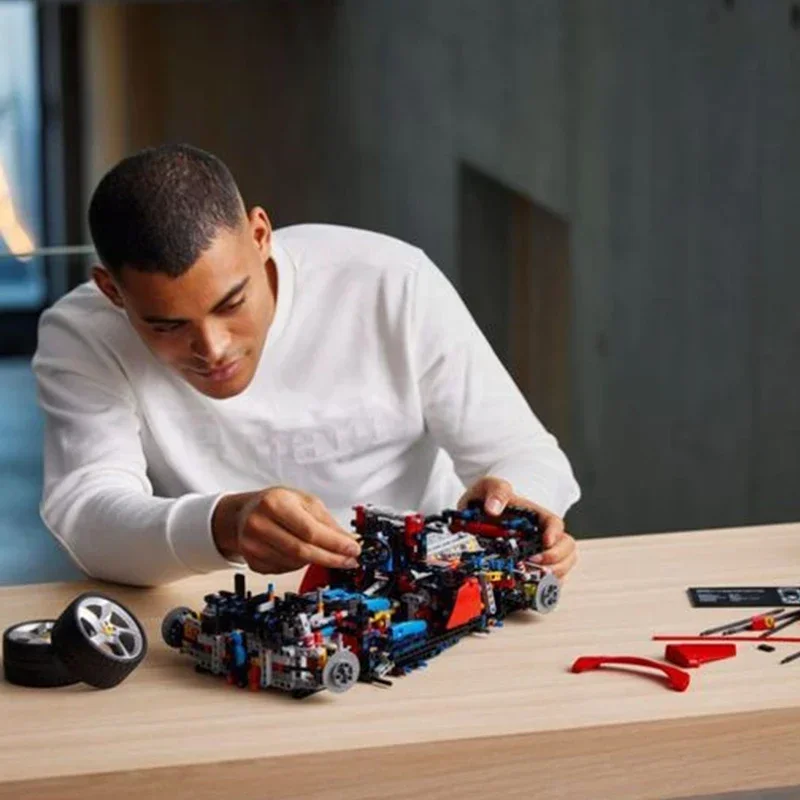 Technische Ferraried Daytona SP3 42143 Raceauto-modelbouwpakket Schaal 1:8 Geavanceerde verzamelset voor cadeau voor autoliefde