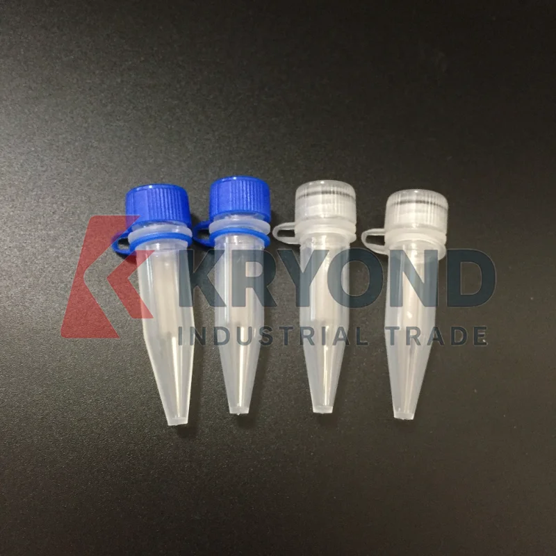 500Pcs 1.5ml Cryovial Connected Cap 10×46.5mm Lab Cold Storage Tube Cryogenic Vials with Washer Original Product