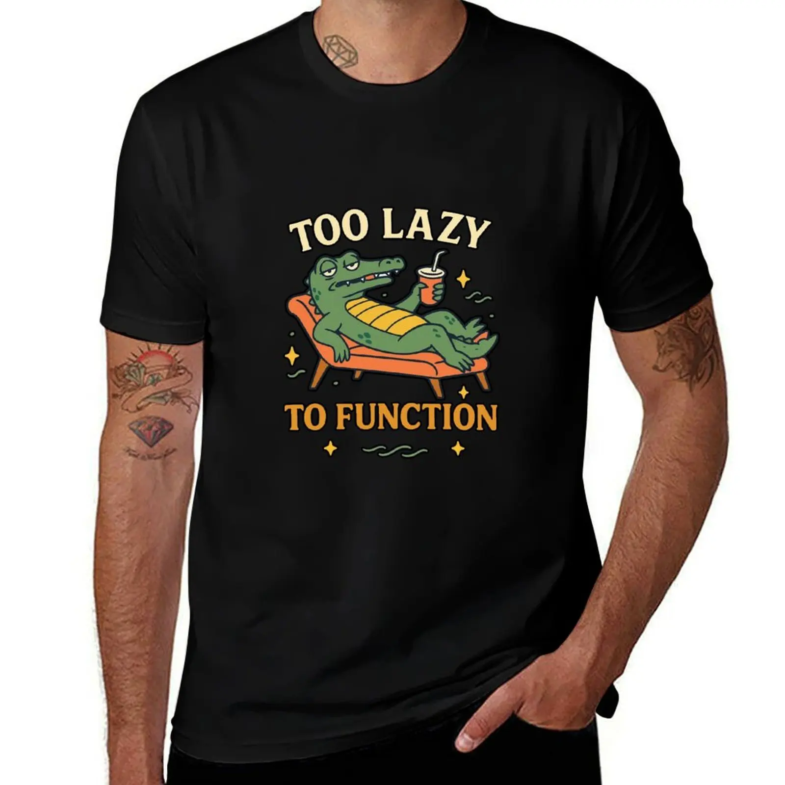 

Too Lazy to Function T-Shirt summer clothes Aesthetic clothing Personalized t-shirt customizeds men clothes