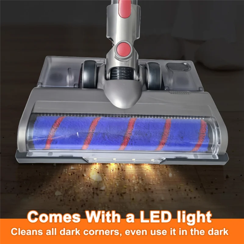 

ABBN-Для Dyson V7 V8 V10 V11 V15 Вакуумная насадка Мягкая роликовая насадка со светодиодной подсветкой и резервуаром для воды для паркетного пола