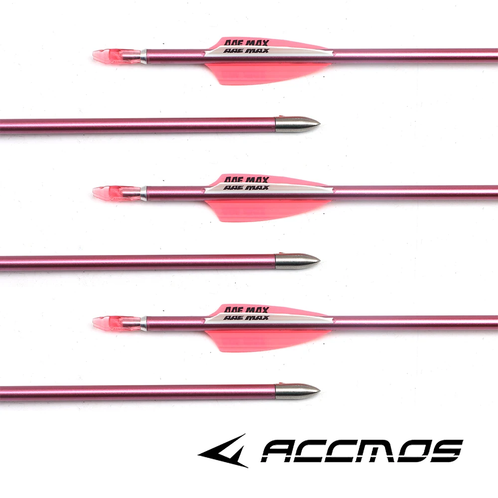 Imagem -04 - Pure Carbon Archery Seta Spine para Composto ou Recuvre Bow Shooting Rosa 500 600 700 800 900 1000 id 4.2 mm Pcs 12 Pcs