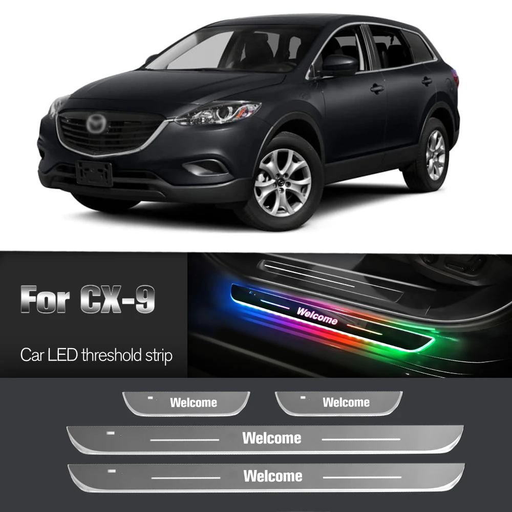 

Car Door Sill Light For Mazda CX-9 CX9 CX 9 TB TC 2006-2023 Customized Logo LED Welcome Threshold Pedal Lamp Accessories