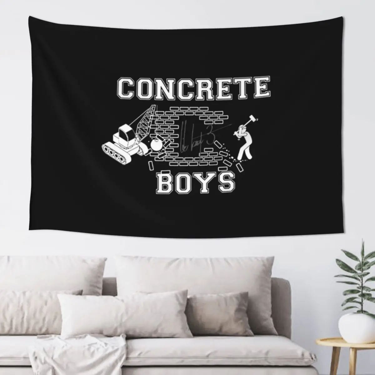 

concrete boys Tapestry Aesthetic Room Decoration Wall Mural Tapestry