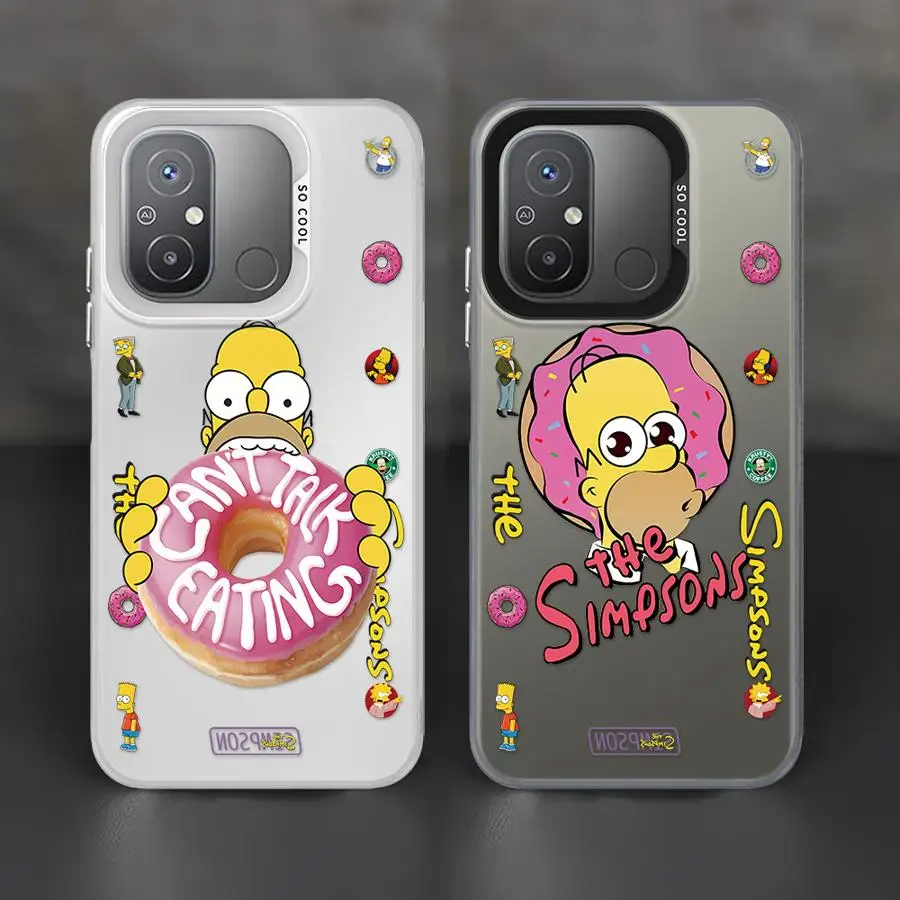 Disney Simpsons Family Phone Case for Xiaomi Redmi Note 13 Pro 11 12 10 Pro Plus 11S 12S 11Pro Shockproof Mobile funda Cases