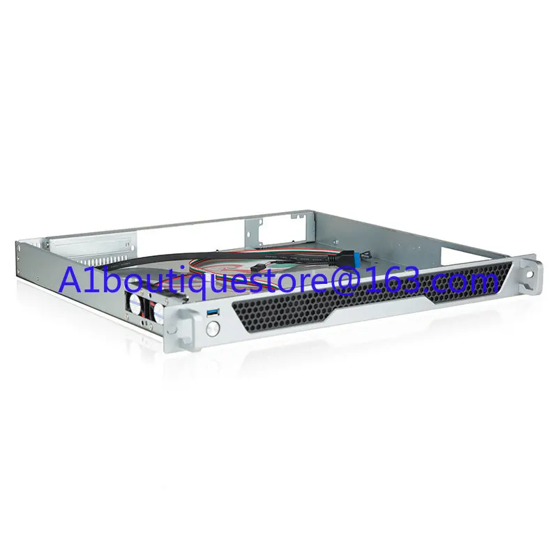 1U chassis, 400MM aluminum alloy panel, 3.0 USB interface, CD switch, soft routing server, industrial control