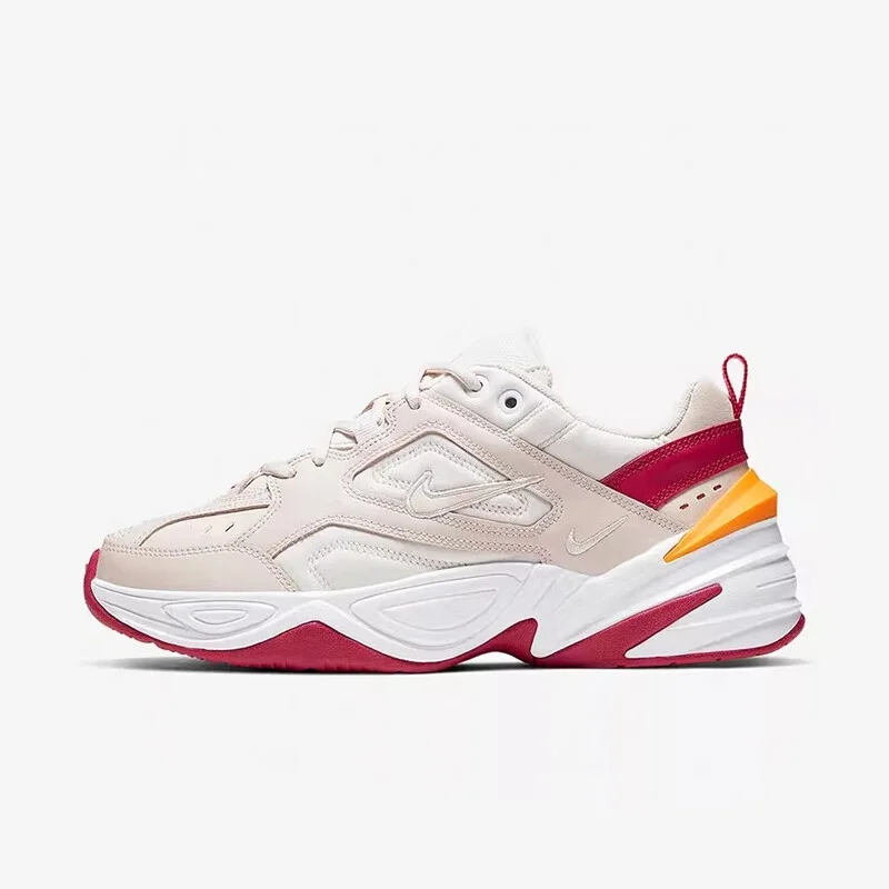 Nowe, odporne na ścieranie buty do biegania damskie Nike z kompozytową podeszwą zapewniającą mocny chwyt, sportowe buty treningowe, styl retro, mieszane kolory, szwy, amortyzacja do biegania na zewnątrz, do dojazdów do pracy, buty sportowe na grubej podeszwie, niskie, typu low-top, M2K Tekno Sp, niezbędne dla kobiet na wyjścia, Ao3108-016