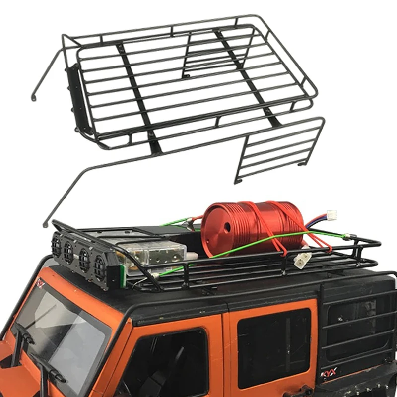 1 Set Metal Luggage Rack Side Guards for 1/10 RC Crawler Car 313 Wheelbase Wrangler AXIAL SCX10