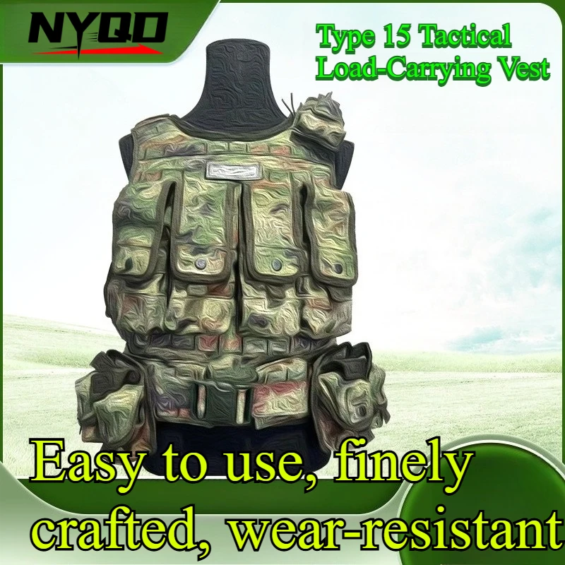 

15 Pockets Tactical Vest Multifunctional Breathable Wear Resistant Lightweight For Hunting Airsoft Cosplay Chaleco Táctico