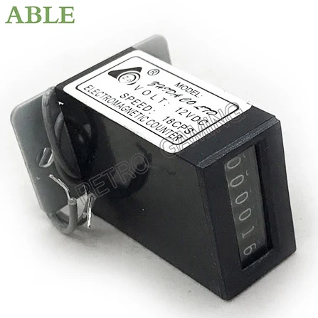 Arcade accessories 6-digit 12V mechanical coin counter for claw machines, swing machines/fighting machines