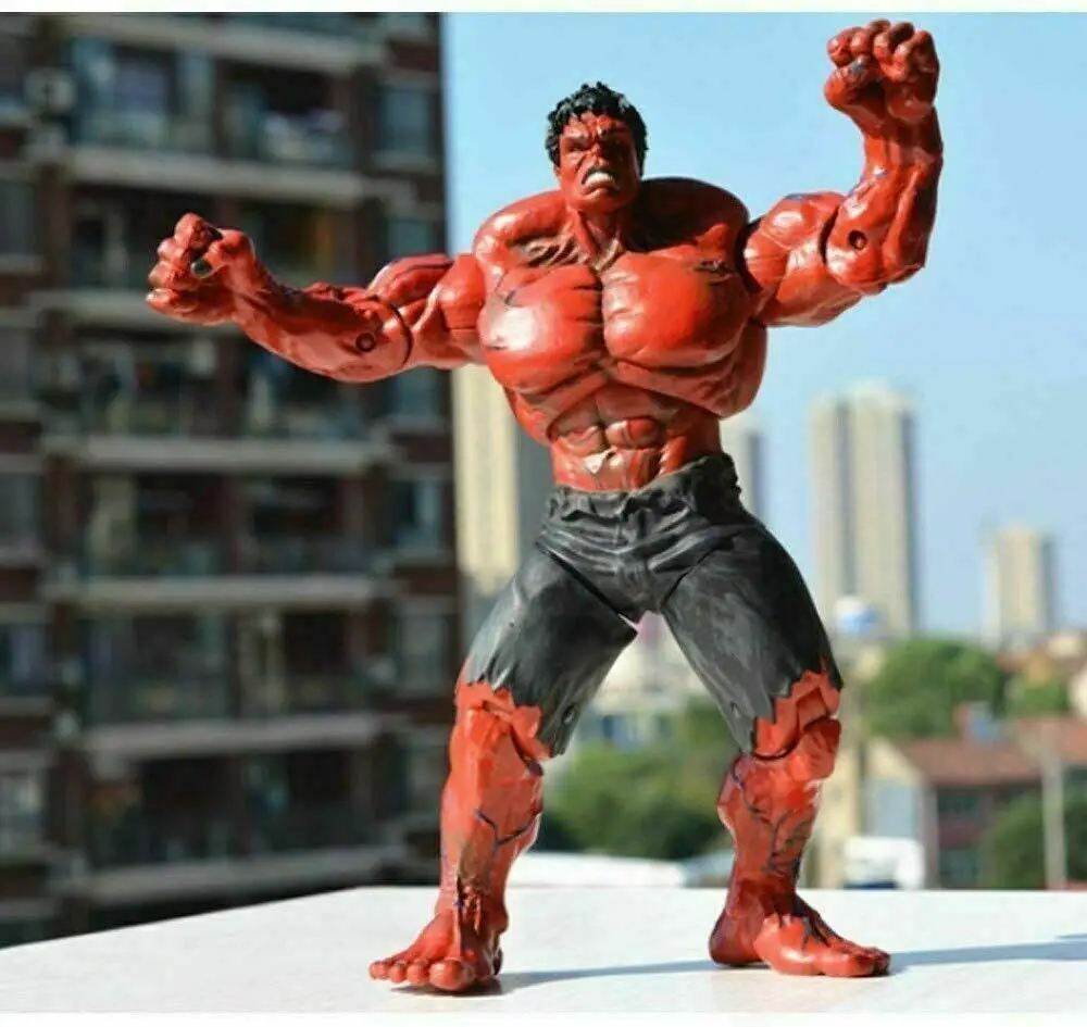 Red HULK BIG Marvel Avengers 10'' PVC Action Figure Toy Titan Hero Series Kids Gift No Box