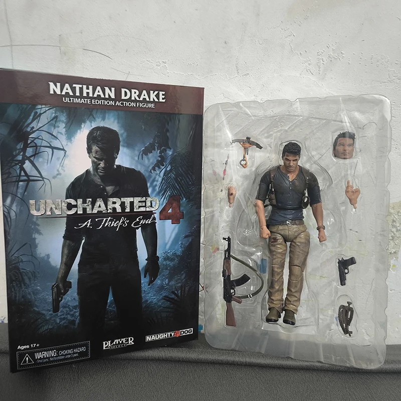 Movie Uncharted 4 A thief's end NATHAN DRAKE Action Figure Model Toys Collectable Doll Creative Birthday Gift
