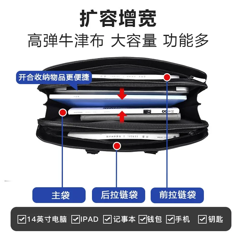 Высококачественные мужские повседневные портфели, деловые сумки-мессенджеры, роскошные мужские 14-дюймовые компьютерные сумки Sac A Main Pour Hommes