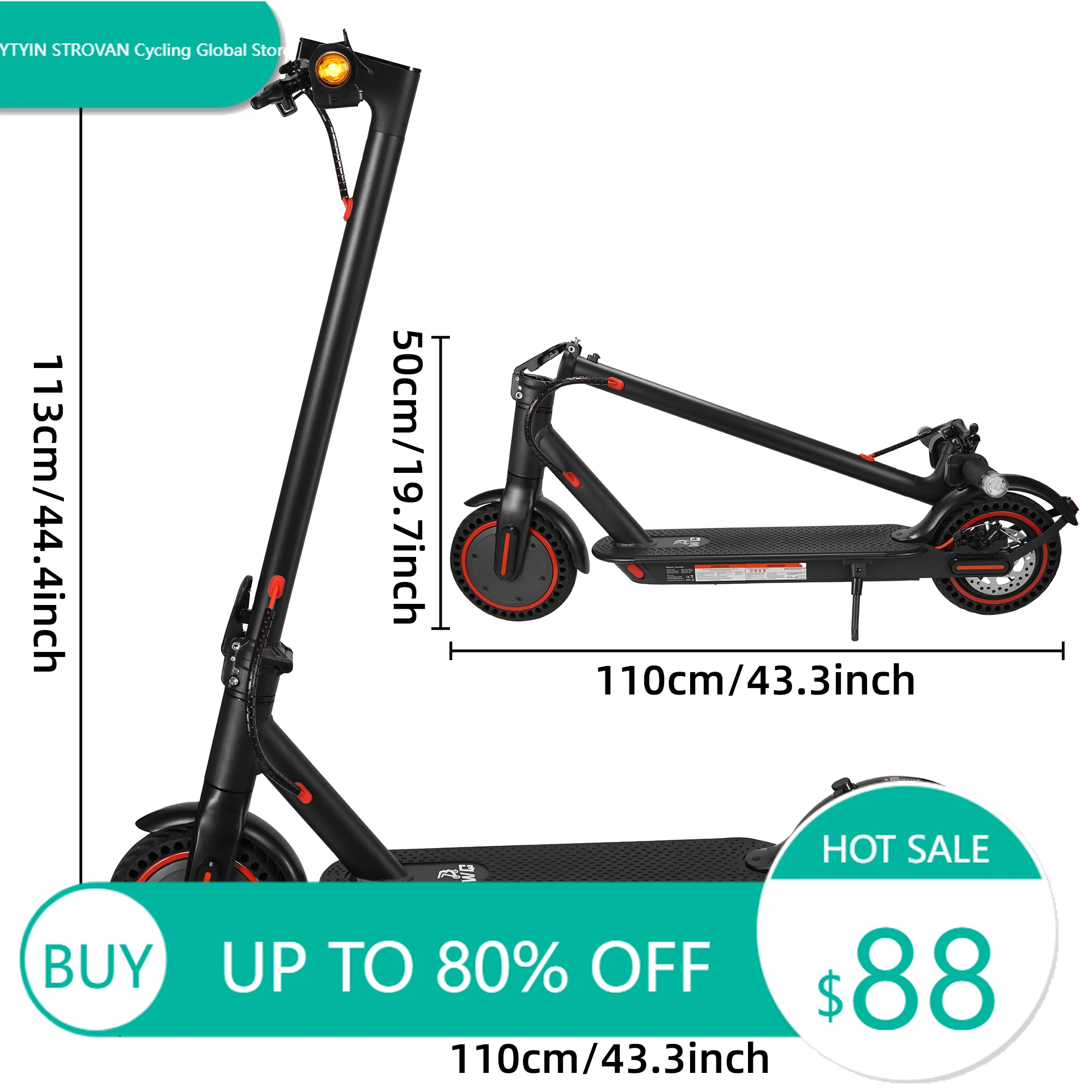 

STLF EU Warehouse Turn Signals Lights Adult Escooter High Speed 10.4ah Battery Long Range Electric Scooter