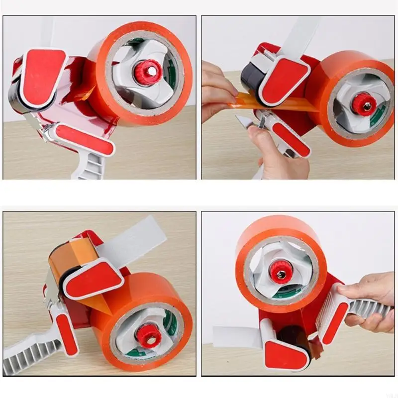 Y5LB Packaging Sealing Cutter Hand-Held Packing Tape Dispenser Wide Tape Dispenser School Ofice Supply for Gift Wrapping