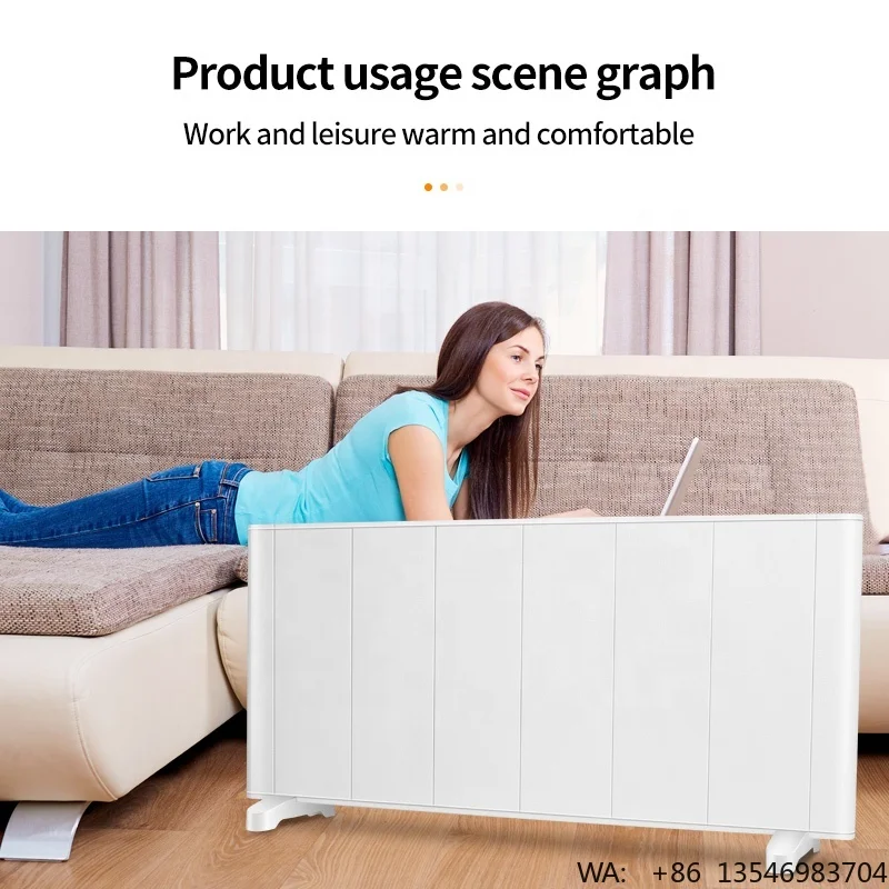 Freestanding Electric Convector Panel Heater with Wifi Heating Panel Electric Heatetr Aluminum Heating Element Fast Heating OEM