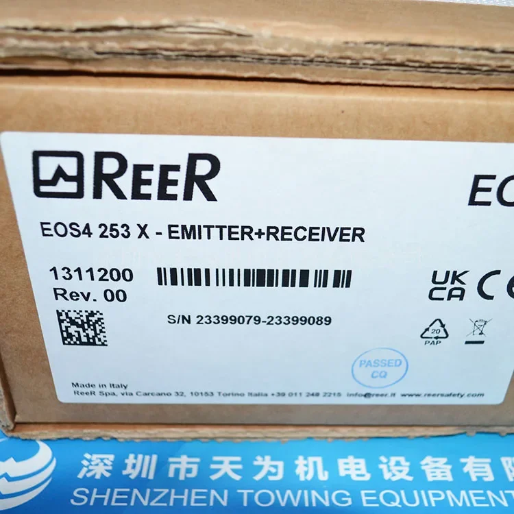 

2025.4 【Agent-One Year Warranty】Italy REER Safety Light Curtain EOS4 253 X Order No. 1311200