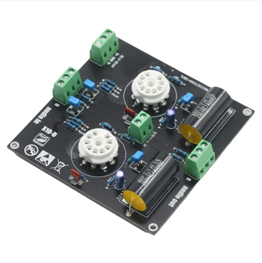 HiFi Tube Buffer Preamp Kit Stereo Preamplifier Board Base On Musical Fidelity X-10D