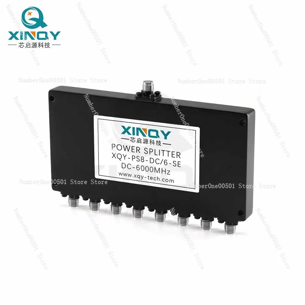 XINQY DC-6G resistive power divider SMA divided into eight 0-6000M professional test clock line low frequency short wave