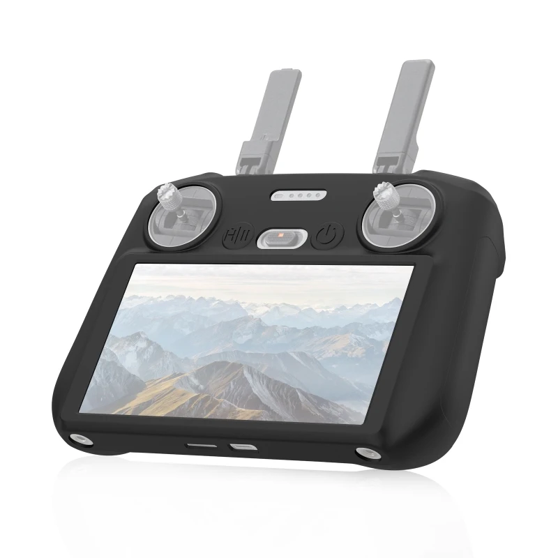 PULUZ Silicone Protective Case For For DJI Mini 4 Pro/ Air 3 DJI RC 2 with Screen Remote Control Shockproof Soft Cover Accessory