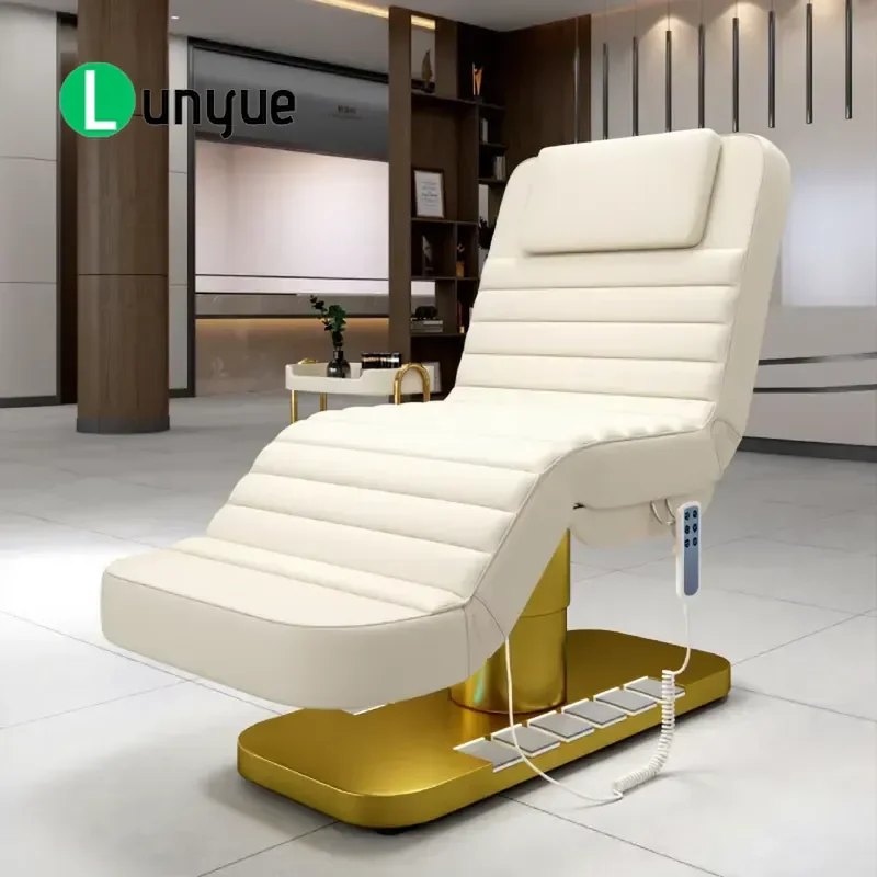 4 Motor Electric Adjustable Massage Bed for Beauty Facial Spa Eyelash Treatment Comfortable Durable Professional