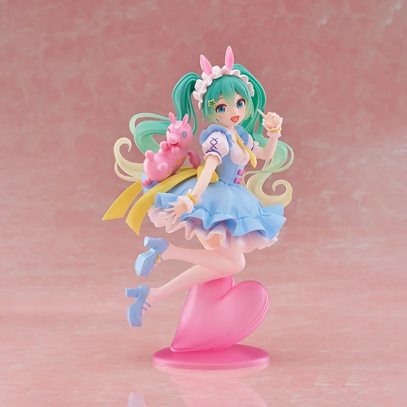 Figurka Anime Hatsune Miku Bajkowa Kraina Czarów Hatsune Miku Kot w Butach Kawaii Figurki Akcji Kolekcja dla Dorosłych Model Zabawka Prezent