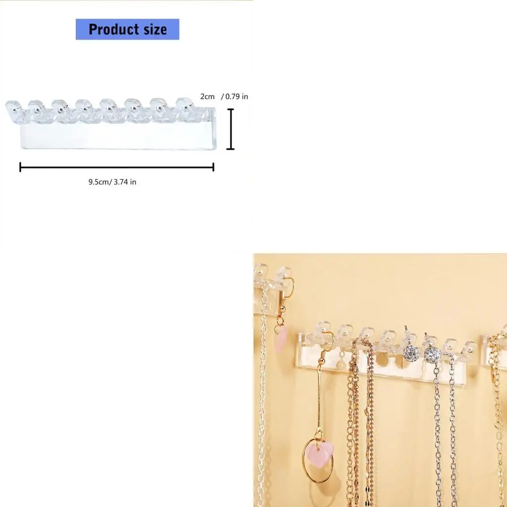 

Set Of 3 Hanging Necklace Organizers Ear Jewelry Holder For Earrings And Bangles
