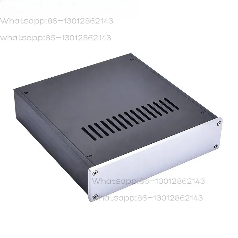 Manufacturer 2205 Customized Anodized Power Amplifier Case Aluminum Chassis for DAC Preamp or Headphone Amp