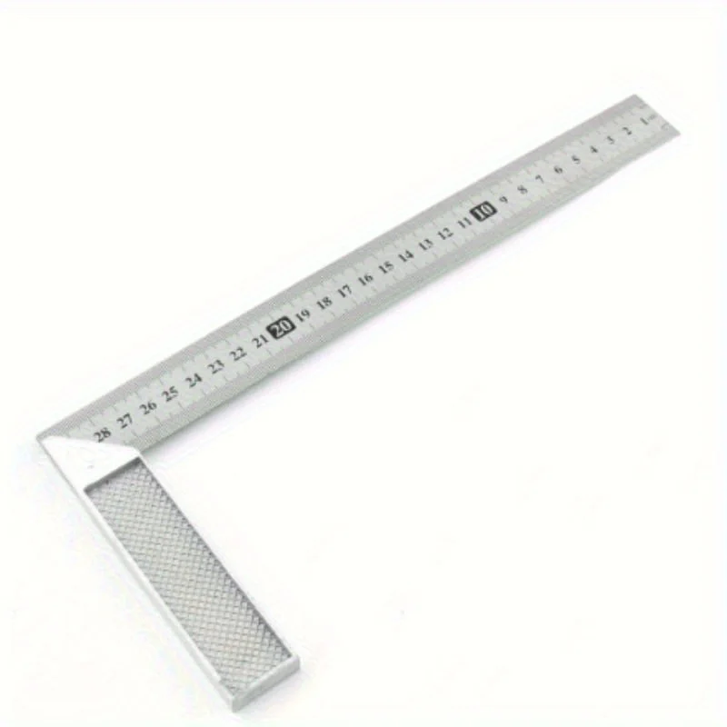 250/300mm Aluminum Handle with Stainless Steel Scale Right Measuring Angle Square Ruler
